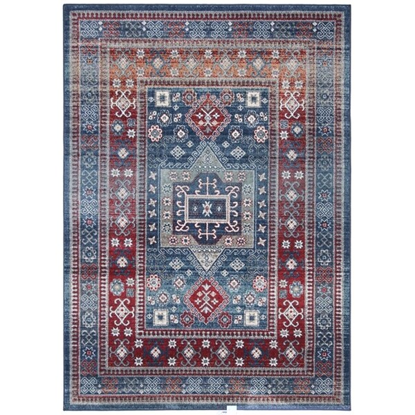Safavieh 9 x 12 ft. Kazak 100 Rectangle Rug - Red & Blue KZK122R-9 - main